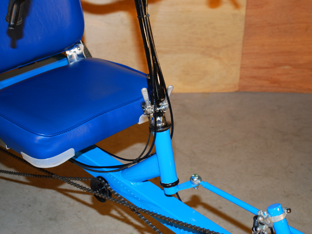 LodeRunner Utility Trike - remote steering tube